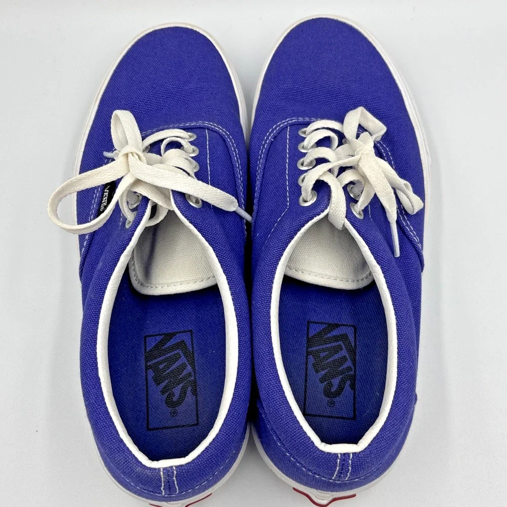 VANS Canvas Off The Wall Blue Men 7.5 & Women 9 Sneakers Shoes 500714